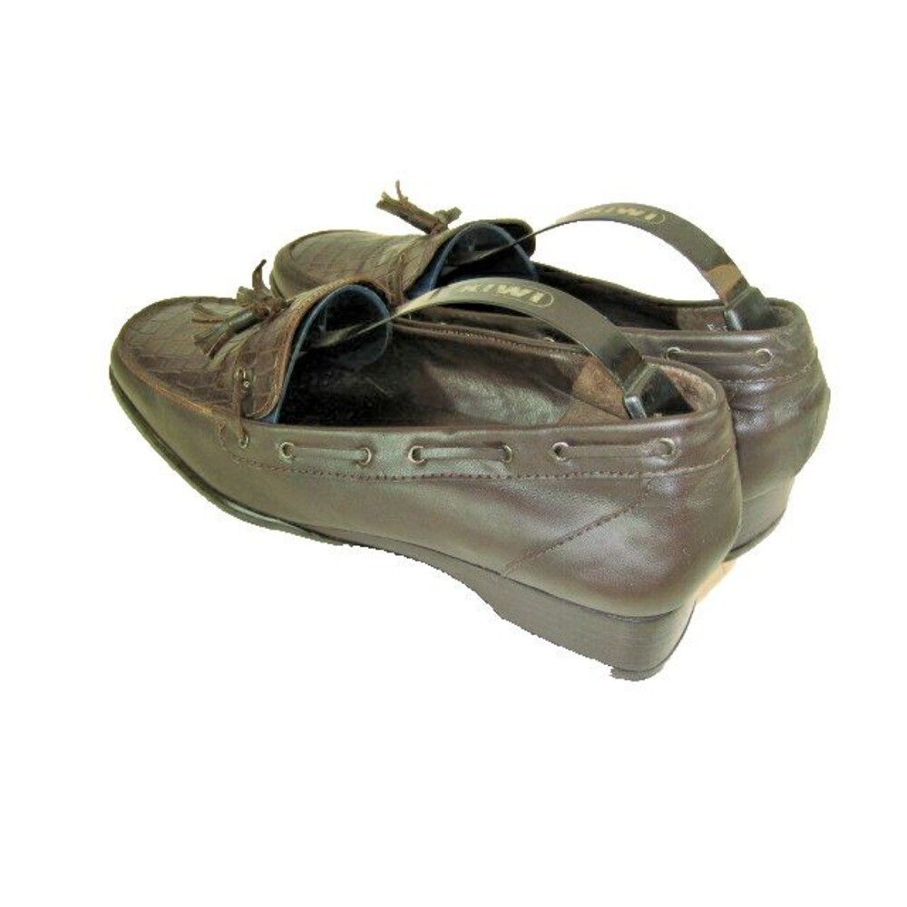 Womens Etienne Aigner E-Glance Brown Faux Alligator Tassel Loafers sz 8.5M - Picture 5 of 8